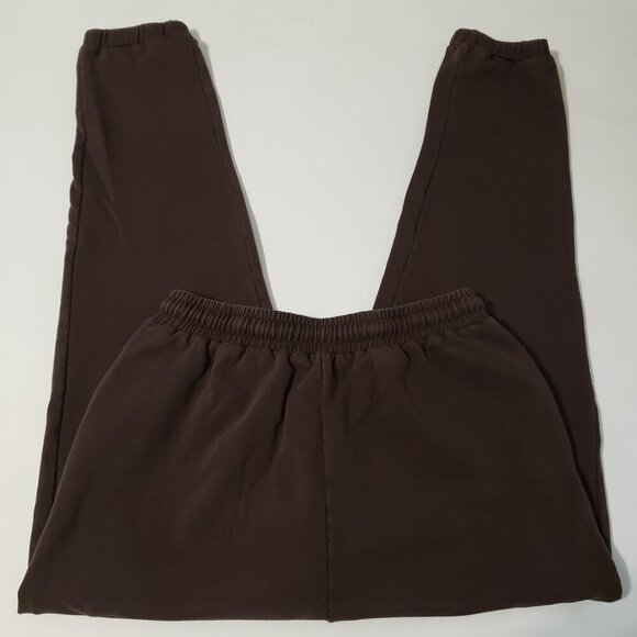 Meshki Brown High Waist Comfy Stretchy Sweatpants Medium - Picture 7 of 8